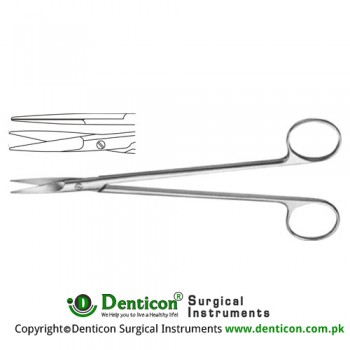 Toennis Dissecting Scissor Straight - Delicate Stainless Steel, 18 cm - 7"